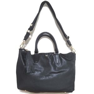 ANYA HINDMARCH HUXLEY TOTE 2-way tote bag/shoulder bag in black for women
